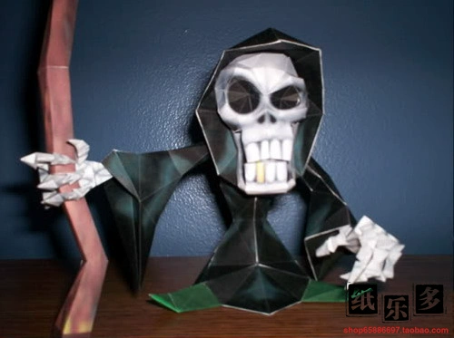 Giấy Lô tô Mô hình Giấy 3D Hài hước Grim Reaper Búp bê Mô hình Giấy Hoạt hình Phim hoạt hình Mô hình Giấy Thủ công Câu đố - Mô hình giấy