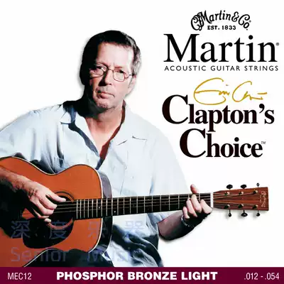 Deep instrument Martin MEC12 Clapton signature 12-54 phosphor copper folk guitar strings