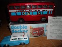 Stock Old Tinker Toy Nostalgia Old Toy Big electric double-decker bus