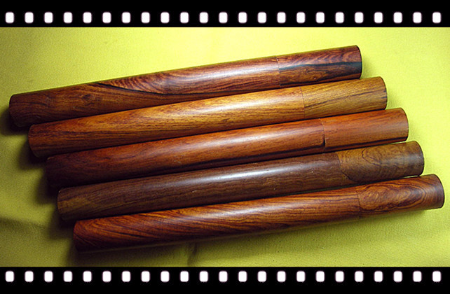 Mahogany red acid branch wood incense tube
