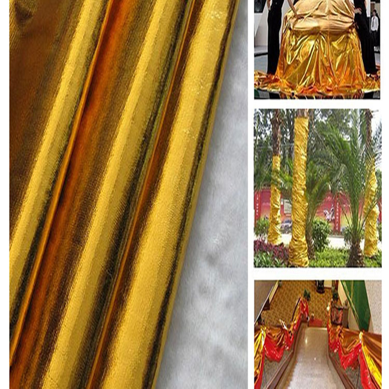 Preferential Universal Stamping Cloth Bag Pillar Bag Tree Gold Cloth Color Festival Decorative Gold Cloth