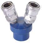 High-quality hydraulic pneumatic components Pneumatic C-type quick connector Self-locking SMV 2 plug 2 fork