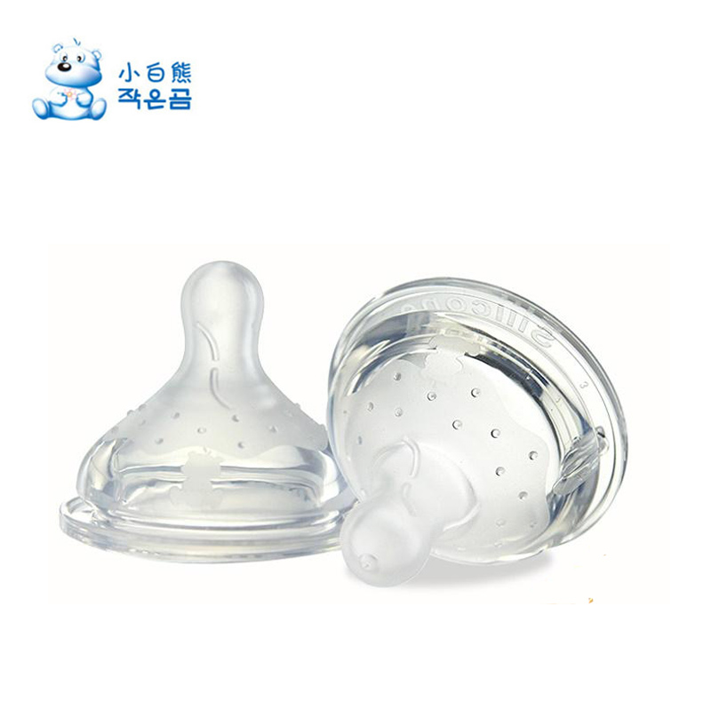 小白熊母体拟真宽口奶嘴09323/M圆孔09325/L十字孔 S圆孔