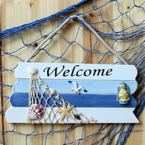 welcome listed Mediterranean style decoration welcome pastoral door storefront house plate wooden card