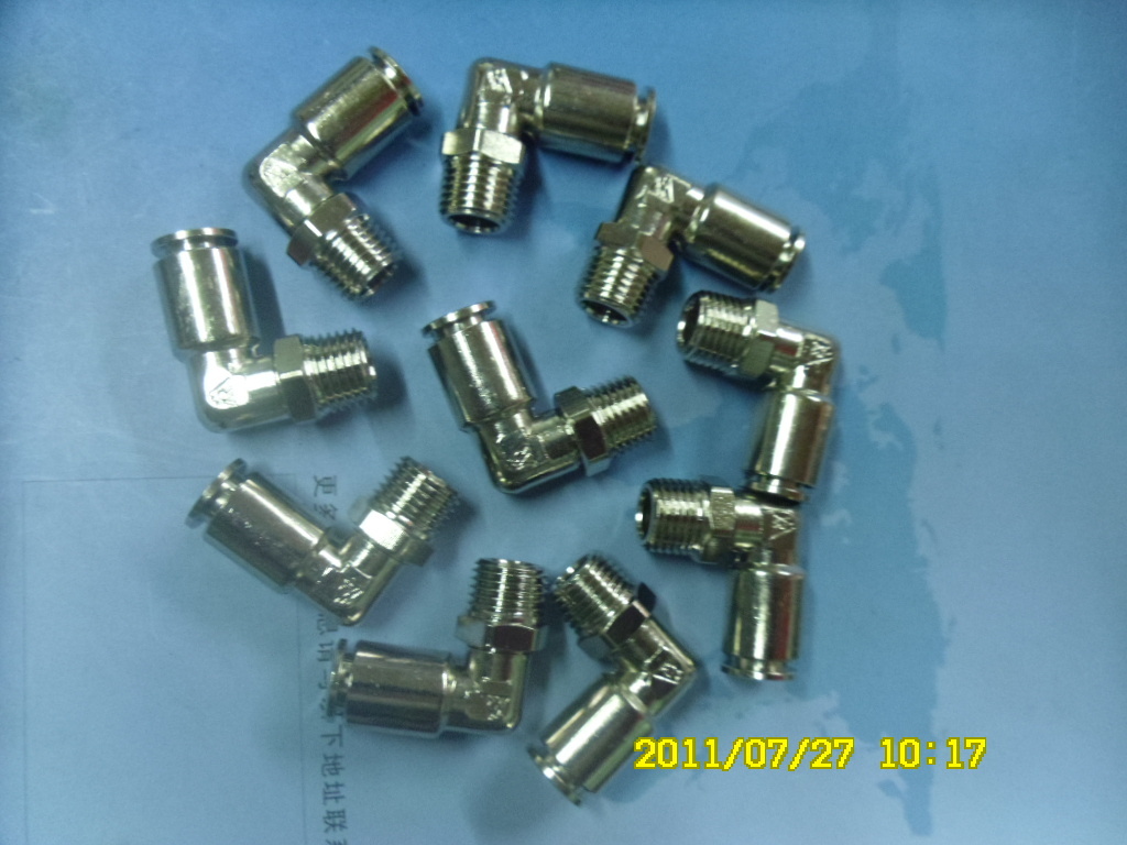 Factory direct Sino-Italian joint venture all-metal pneumatic joint right angle PL6-0 1 durable in stock