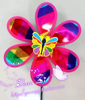 Windmill toy manufacturer photography props single-layer colorful sequin Windmill