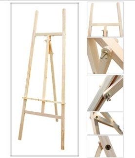 Trapezoidal wooden easel/1.45m/wooden easel/painting board/wedding/advertising stand 1o3