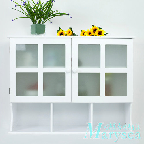 Toilet wall cabinet hanging cabinet containing bath cabinet Cabinet Placed Side Cabinet Glass Cabinet Large storage compartment Closet Wall Cabinet-Taobao