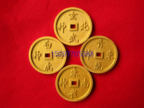 Funeral objects (Four Gods to ensure peace) funeral ornaments ebony cemetery burial urns funeral supplies