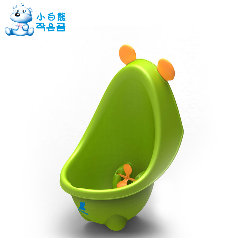 小白熊儿童站立式小便器尿斗婴儿尿盆池尿壶宝宝座便器马桶09028