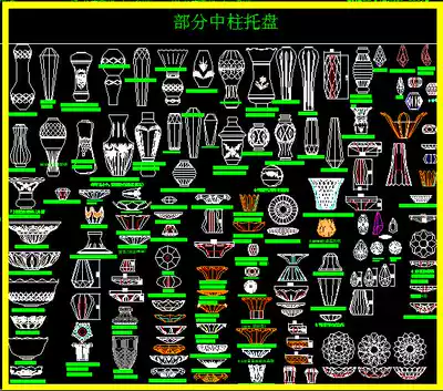 Crystal lamp parts diagram Lamps and lanterns drawing essential CAD gallery material Lamps and lanterns material generation drawing paper design information