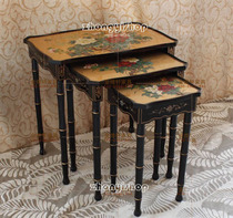 Chinese furniture antique furniture gold foil furniture hand-painted furniture gold hand-painted coffee table