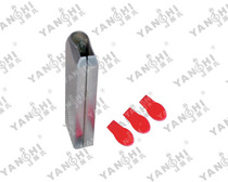 Face of Yans rhythm tool-1638 climbing with a leather punch