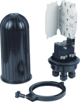 Hat type optical cable connector box two in two out 24 core optical cable sealed vertical optical cable connection box (set)