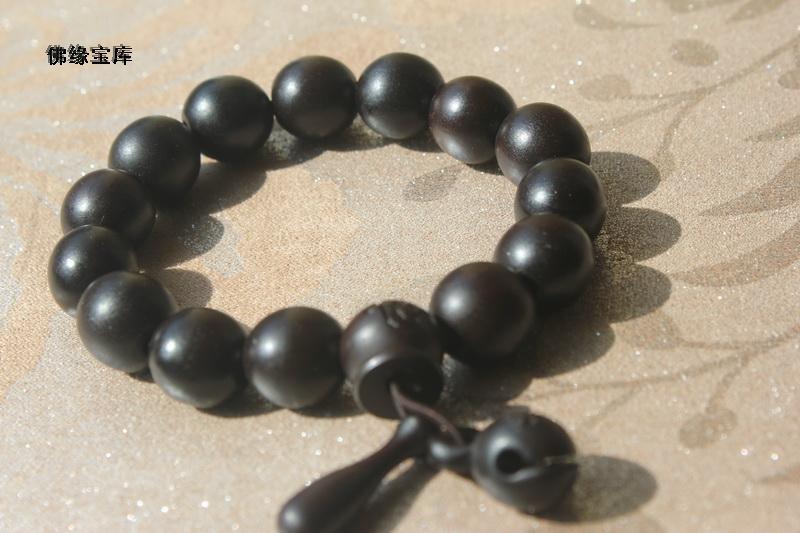 Natural evil wood lightning strike jujube wood hand string hand beads 15MM wooden fish Buddha head