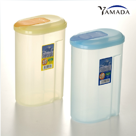 Japan Imports YAMADA Large Capacity Cold Kettle Plastic 2L Kettle Heatproof Cold Water Jug Cold Water Bottle