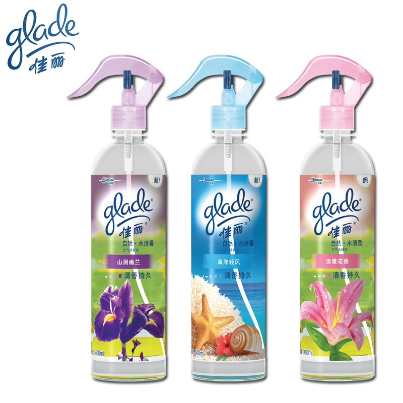 Glade/佳丽自然水清香剂室内空气清新剂喷雾家用厕所芳香除臭用品