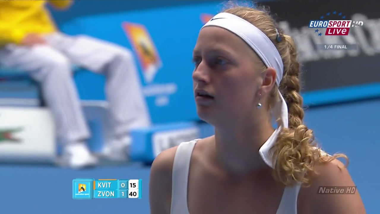 Tennis HD Competition 2011 Australian tennis quarter-final Kveova Zvonaleva's film