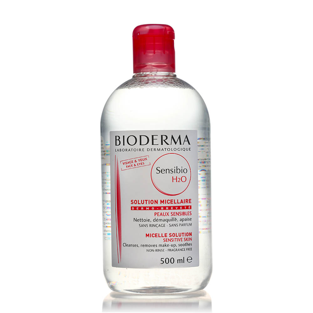 海外直邮 BIODERMA贝德玛 舒妍洁肤液500ml 卸妆水 粉水温和保湿