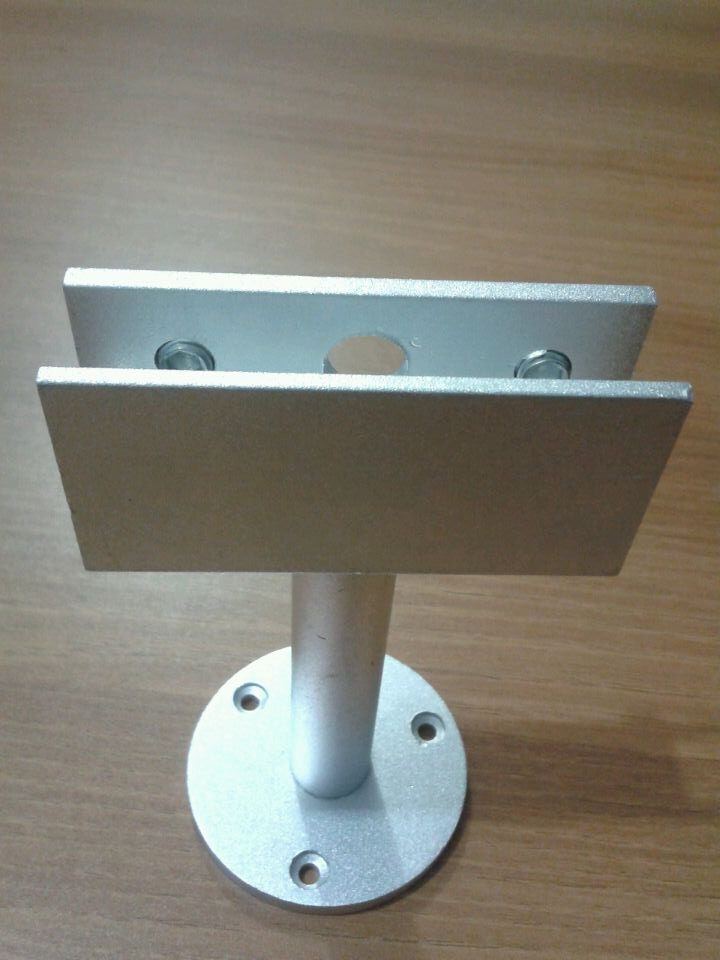 Thickened new space aluminum glass partition support foot support frame glass clip 8~12mm glass