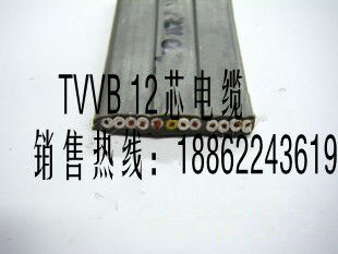 National standard TVVB 12*1 square soft flat cable elevator cable TVVB 12 cores 1 square