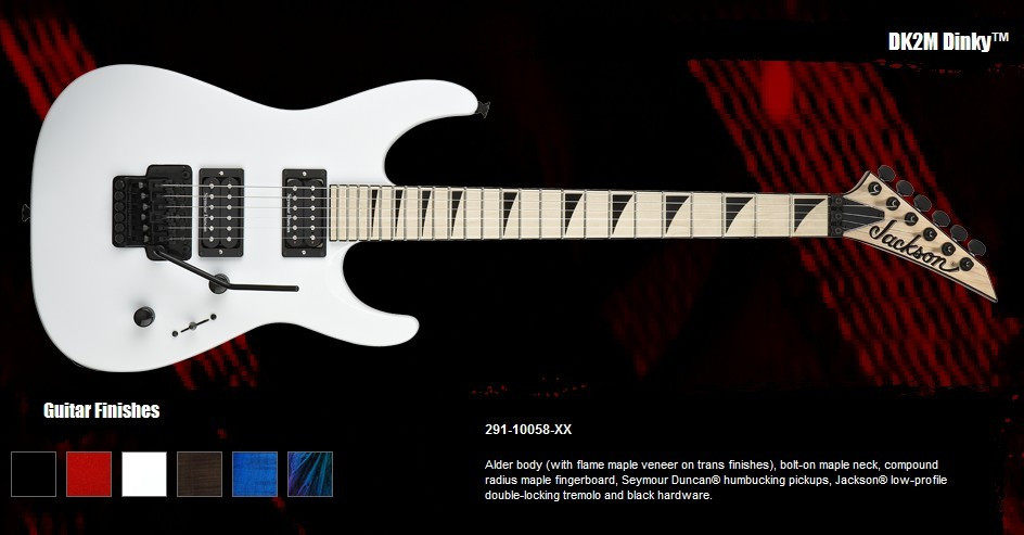 Jackson DK2 DINKY SW Electric Guitar (with original ABS case)Nissan Original