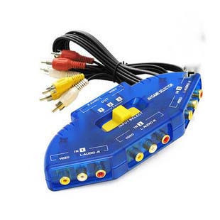 AV Audio Video Switch AV Socket Audio Video Extension Audio Video 3 in 1 out