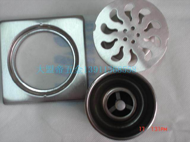 RS Rongsheng KKK stainless steel self-proclaimed floor drain 3 inch 3 5 inch 4 inch square round deodorant washing machine double floor drain