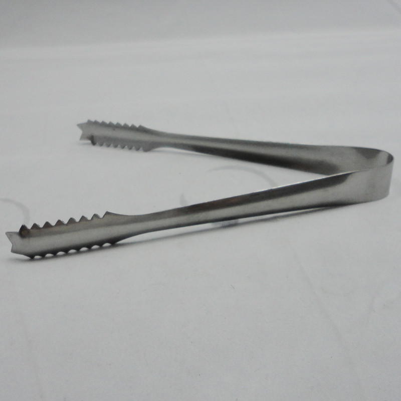 Japanese high-grade stainless steel ice clip ice bucket clip barbecue baking clip food clip ice clip 18cm