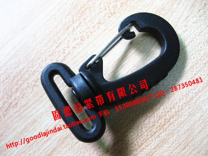 Factory inner diameter 25MM plastic hooks Coated Webbing Clothing Accessories Accessories Sling Elastic Lobster Clasp