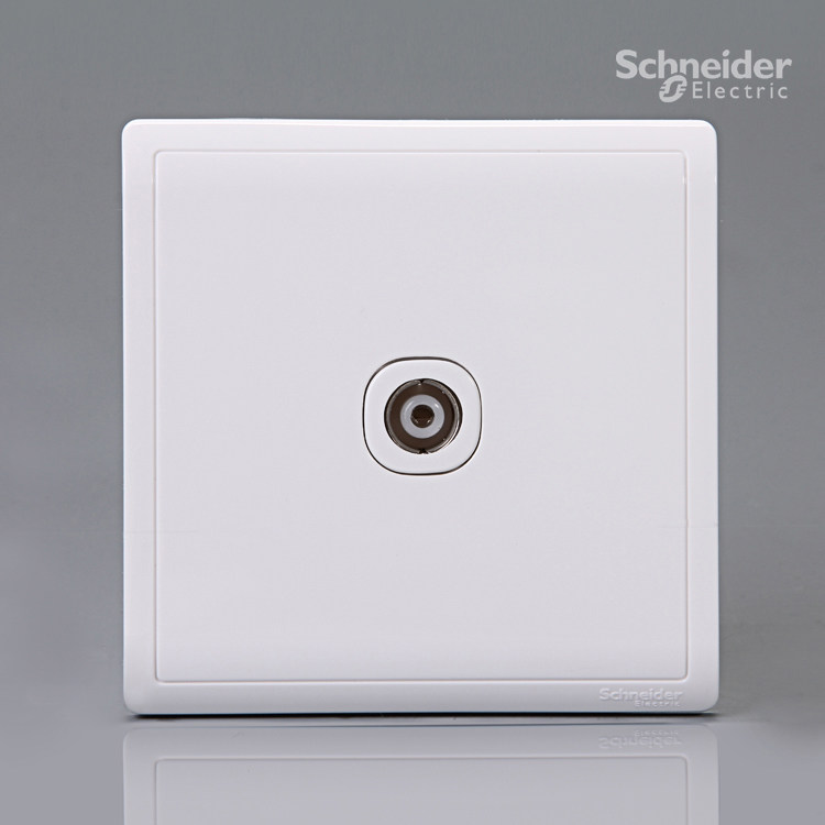 Schneider Fonchamps Series white TV socket E8231TV Schneider switch socket panel