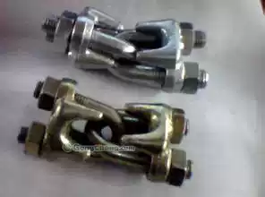 Wire rope clamp head clip galvanized Chuck Steel wire connector Yuanbao Chuck authentic Qingdao high quality national standard Chuck