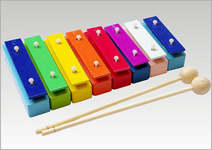 Children's percussion percussion children's aluminum plate sound brick 8-tone aluminum plate