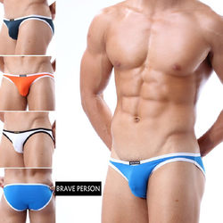 Silky soft stretch men's briefs bikini small hip U convex bag narrow briefs men's swim briefs