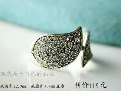 Day and night shiny ZIRCONS and Mark Syracies inlaid with 9 2 5 pure silver rings with three crown old stores