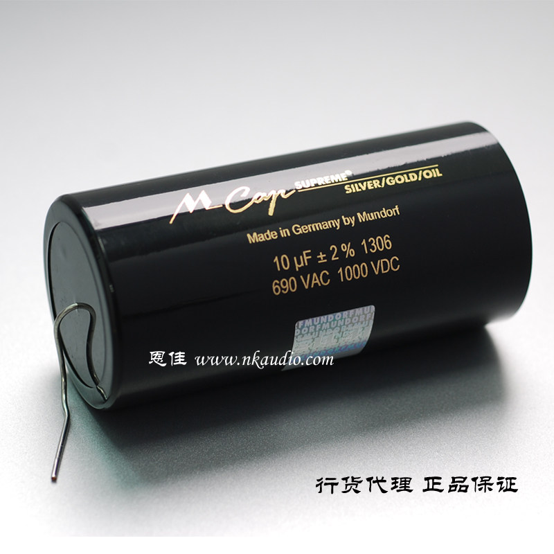 Germany mcap gold and silver foil oil-immersed capacitor 10uf 1000v M-CAP SILVER GOLD OIL
