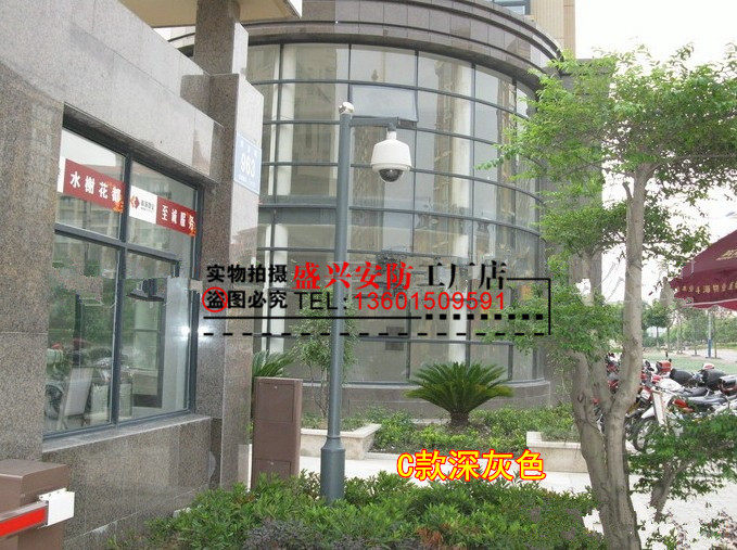 Monitoring pole 1m 2m 3m 4m 5m 6m Bolt pole Camera pole Community pole hoisting gray