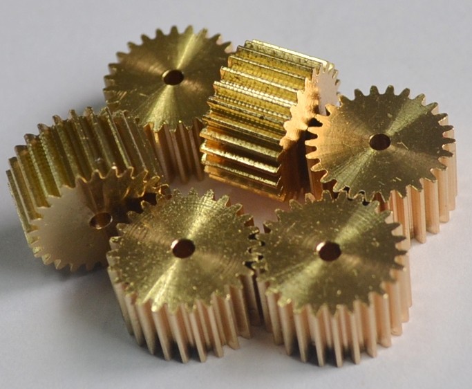 Manufacturer direct hole diameter 2mm large copper gear tooth Z26 tooth thickness 8mm precision machining support customization