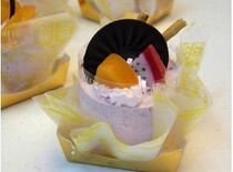 Gold printed cake square tray paper cup mousse fonto mousse 100 pieces each