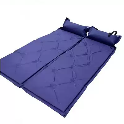 Outdoor camping automatic inflatable mat widened and thickened camping lunch break moisture-proof tent mat can be connected to a single double