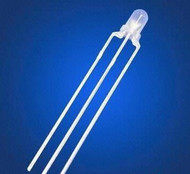 3MM yellow-green two-color common cloudy fog-like F3 yellow and green LED LED light indicator lamp beads highlight three feet