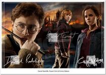 Harry Potter Harry Potter Hermione Ron Signature Photo Harry Potter Photo Frame