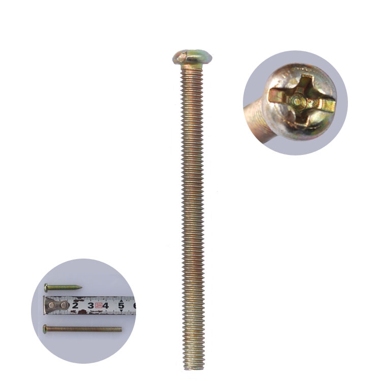 Switch socket panel lengthened screw Universal panel screw 5CM flat head screw electrical extended screw