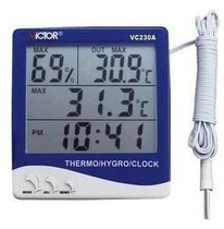 Victory indoor and outdoor dual probe digital thermometer VC230A hygrometer temperature and hygrometer