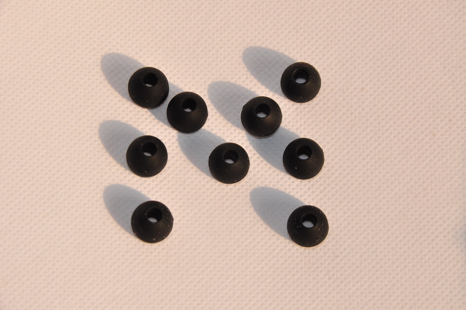 Headphone bullet silicone sleeve suitable for magic noodles, etc. in-ear earmuffs earplugs black