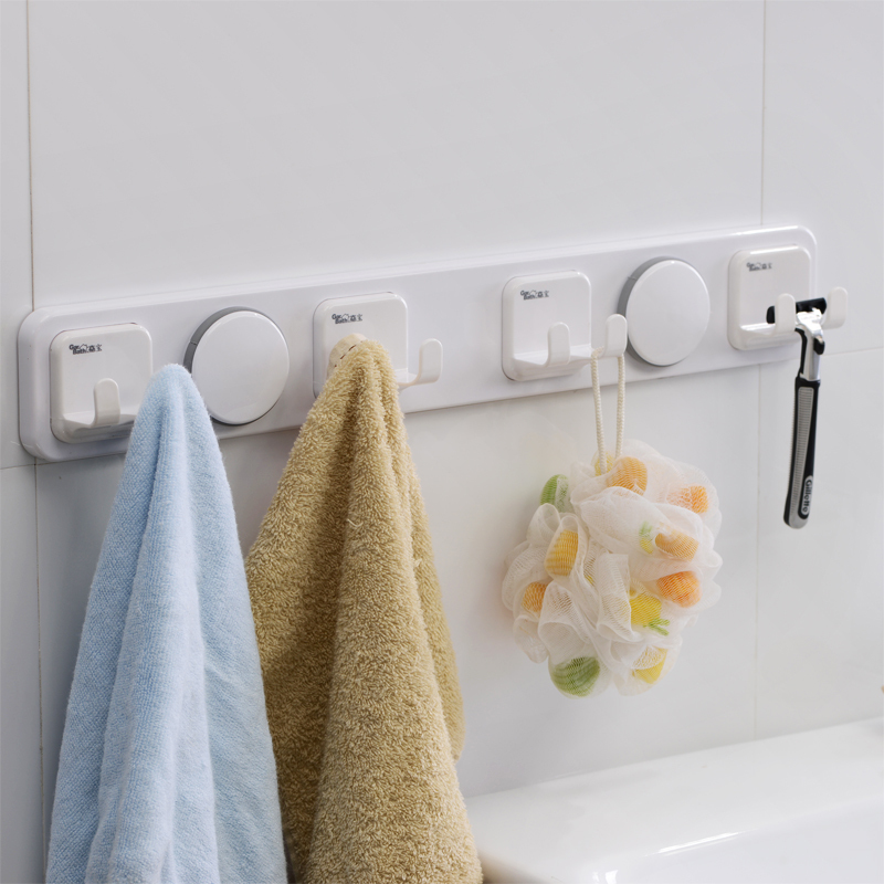 Jiabao Suction Cup Hook Towel Rack Clothes Hook Super Strong Adhesive Hook Vacuum Traceless Creative Wall-Mounted Traceless Hook