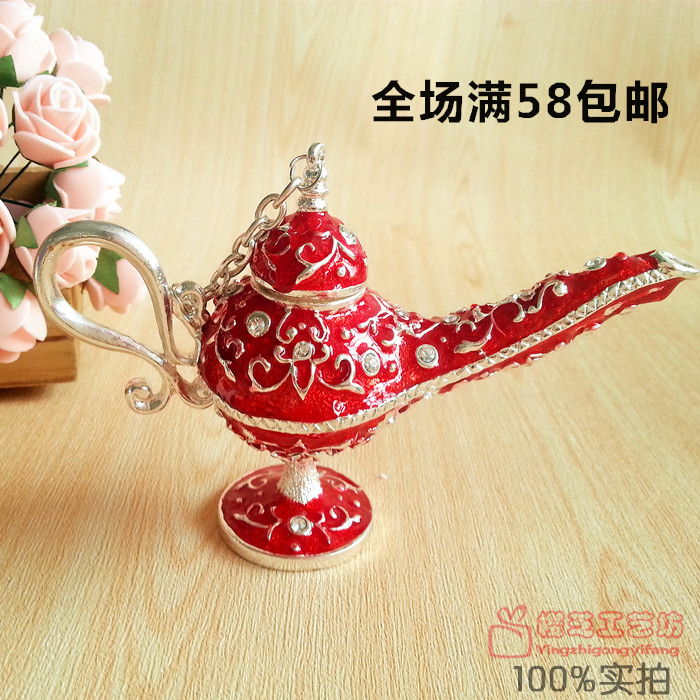 High-grade Russian color tin inlaid diamond big god lamp jewelry box special ornament gift gifts classical court multi-color