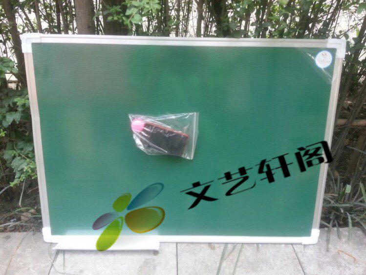 Hanging magnetic green board 40*60cm writing board office writing board Teaching green board Students Children