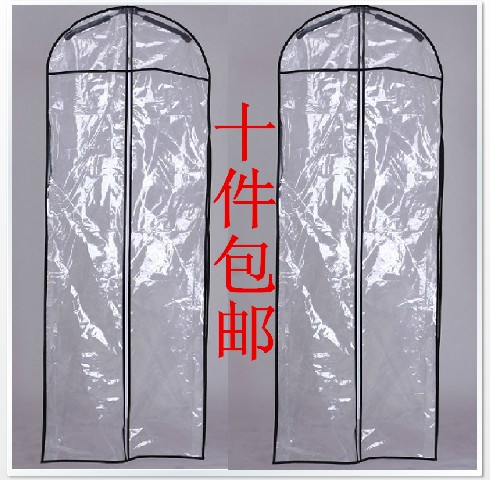 Manufacturer direct sales transparent wedding gown photo gown dust cover zigey wedding gown special dust-proof bag