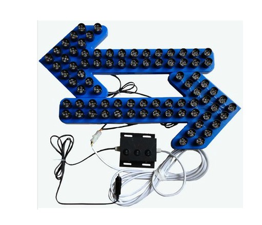 On-board arrow light pointing to the light sanitation car Sprinkler On-board Pointing the lamp double-arrow light LED Arrow Light